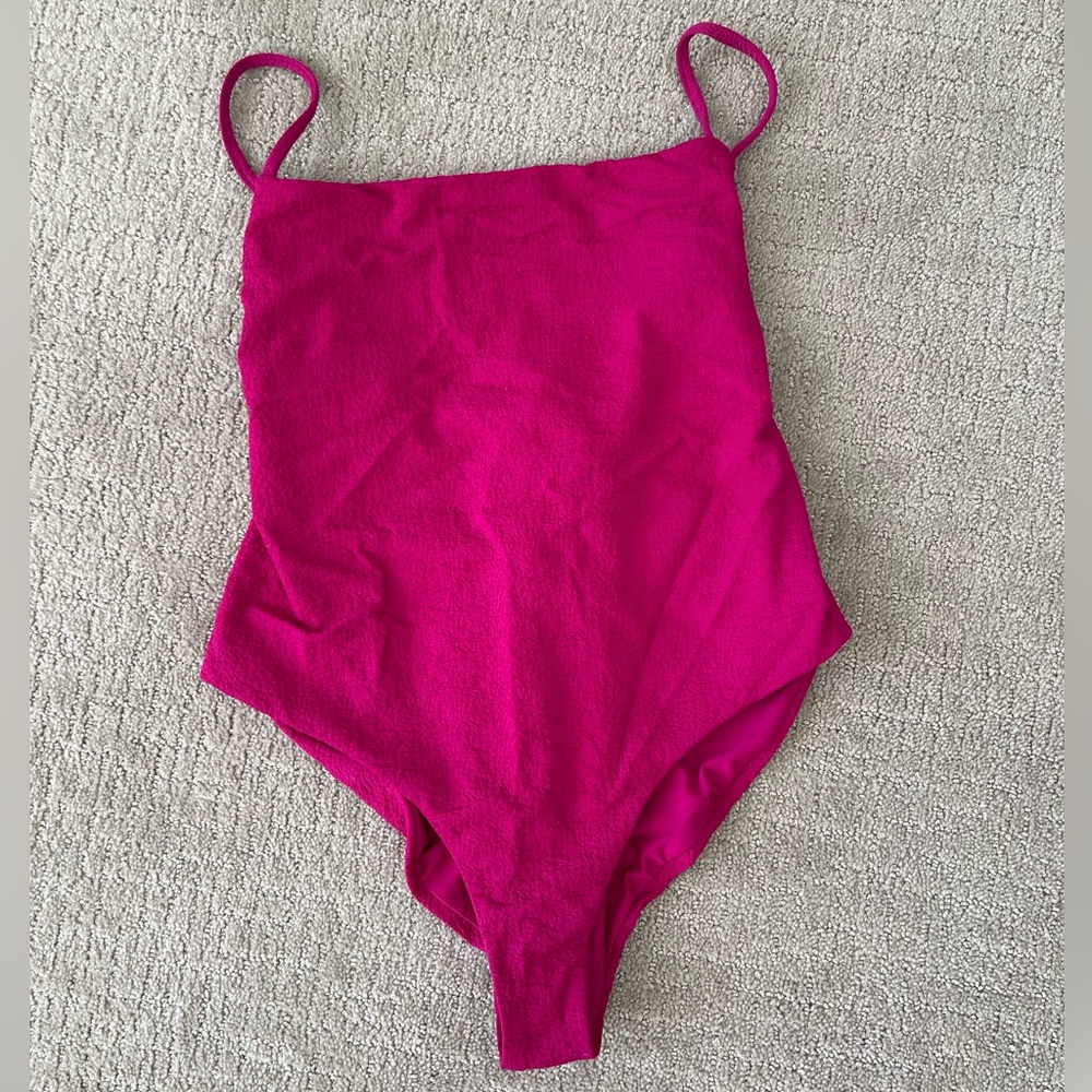 Mara Hoffman Vibrant Pink One-Piece Swimsuit